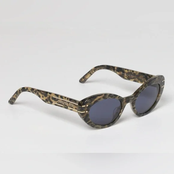 Dior Tortoise Cateye Shell Sunglasses - Picture 1 of 8